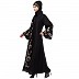 Premium Front open abaya with side embroidery work